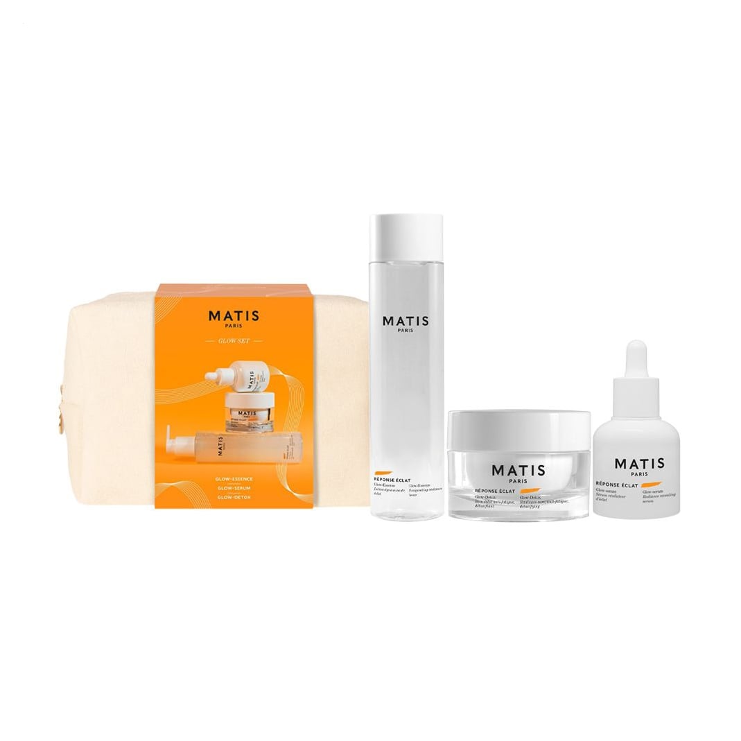 Набір для обличчя Matis Reponse Eclat Glow Set (крем, 50 мл + сироватка, 30 мл + есенція, 200 мл + косметичка)